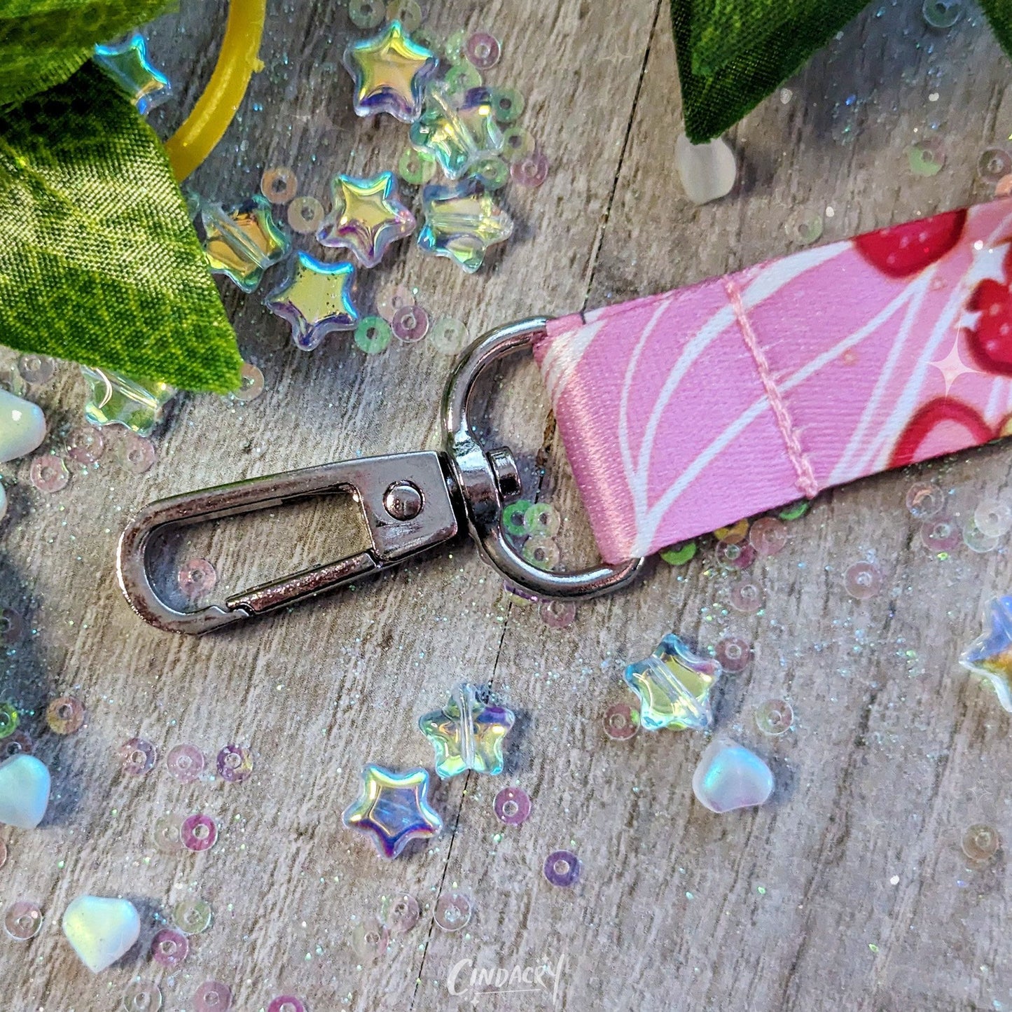 Cordón de fresas y crema