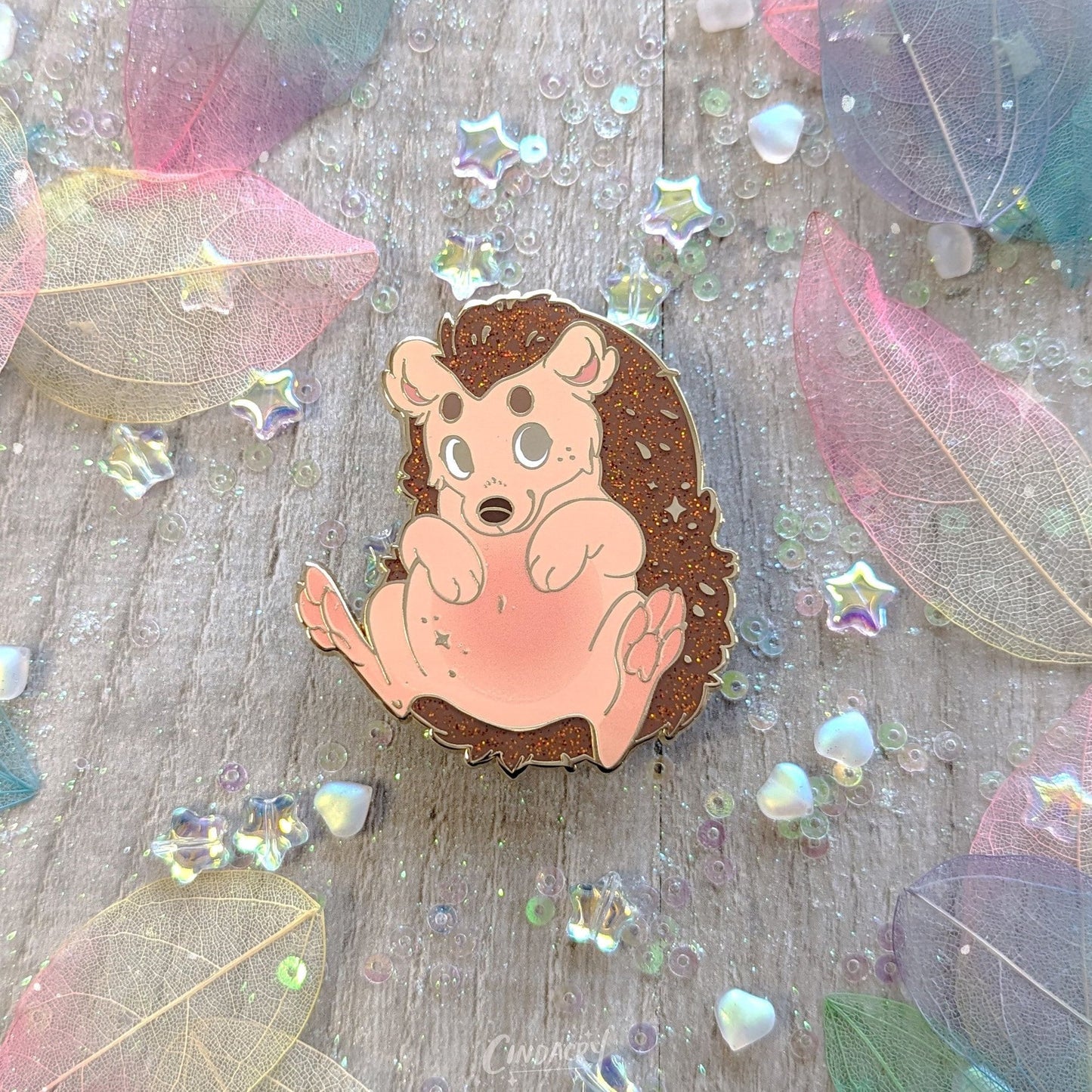 Pin de esmalte de erizo | Regalo divertido Pin de solapa Bestia