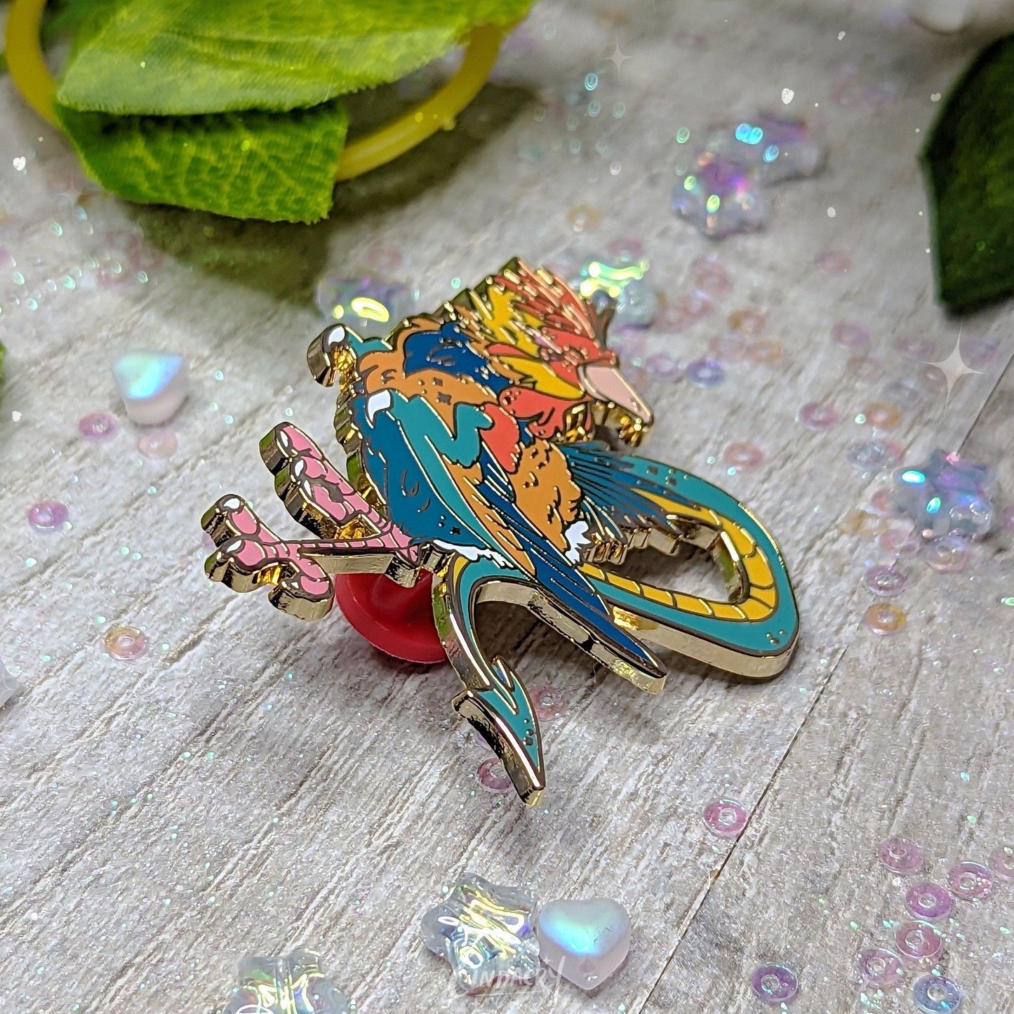 Pin de esmalte de cockatrice | Pin de solapa divertido de regalo