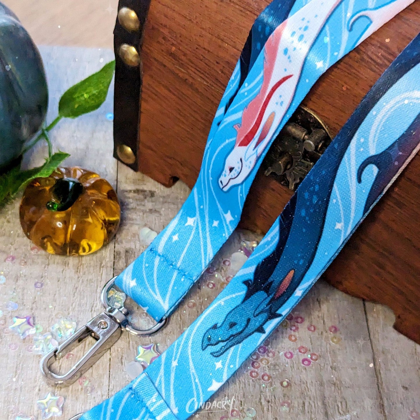 Dueling Dragons Lanyard Yin Yang