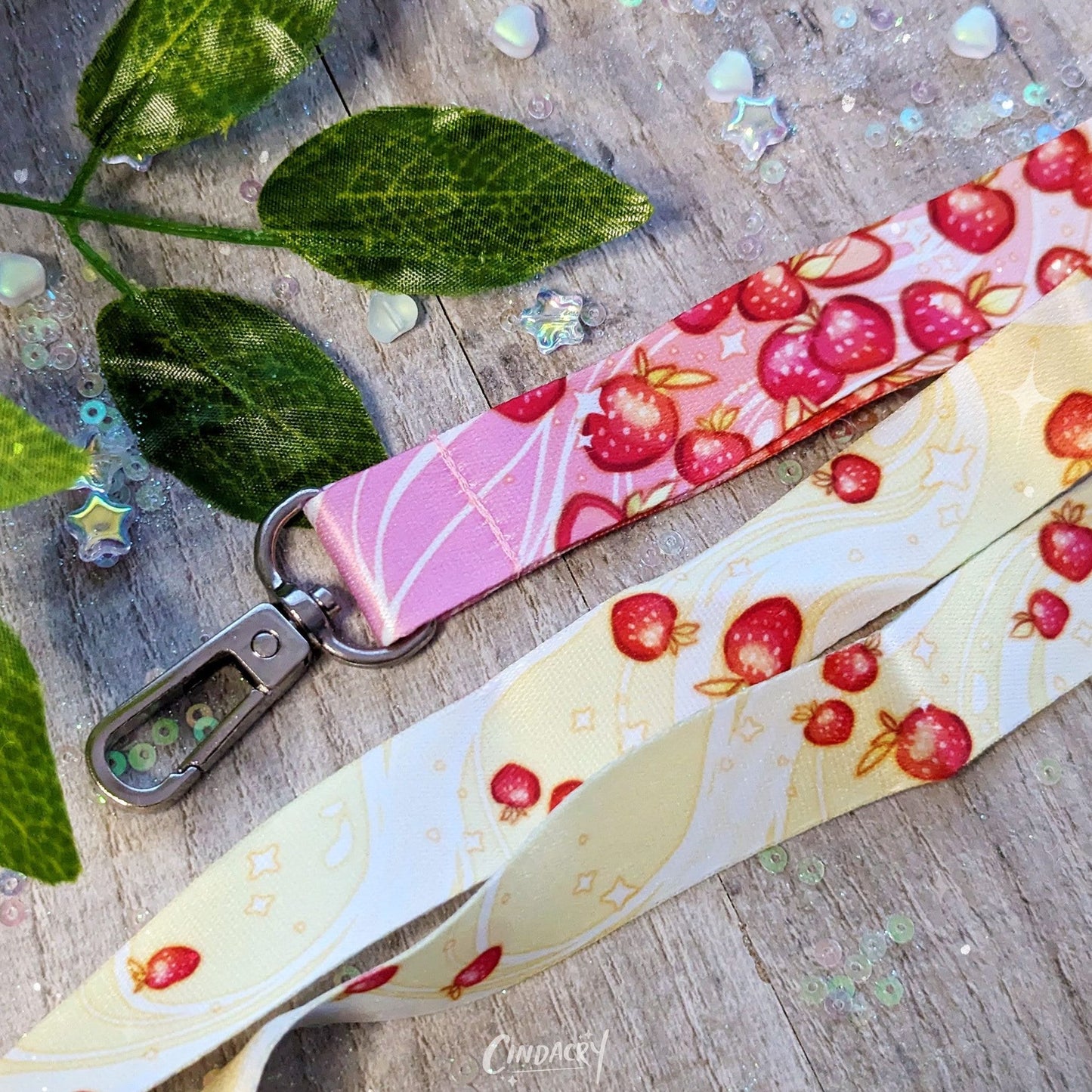 Cordón de fresas y crema