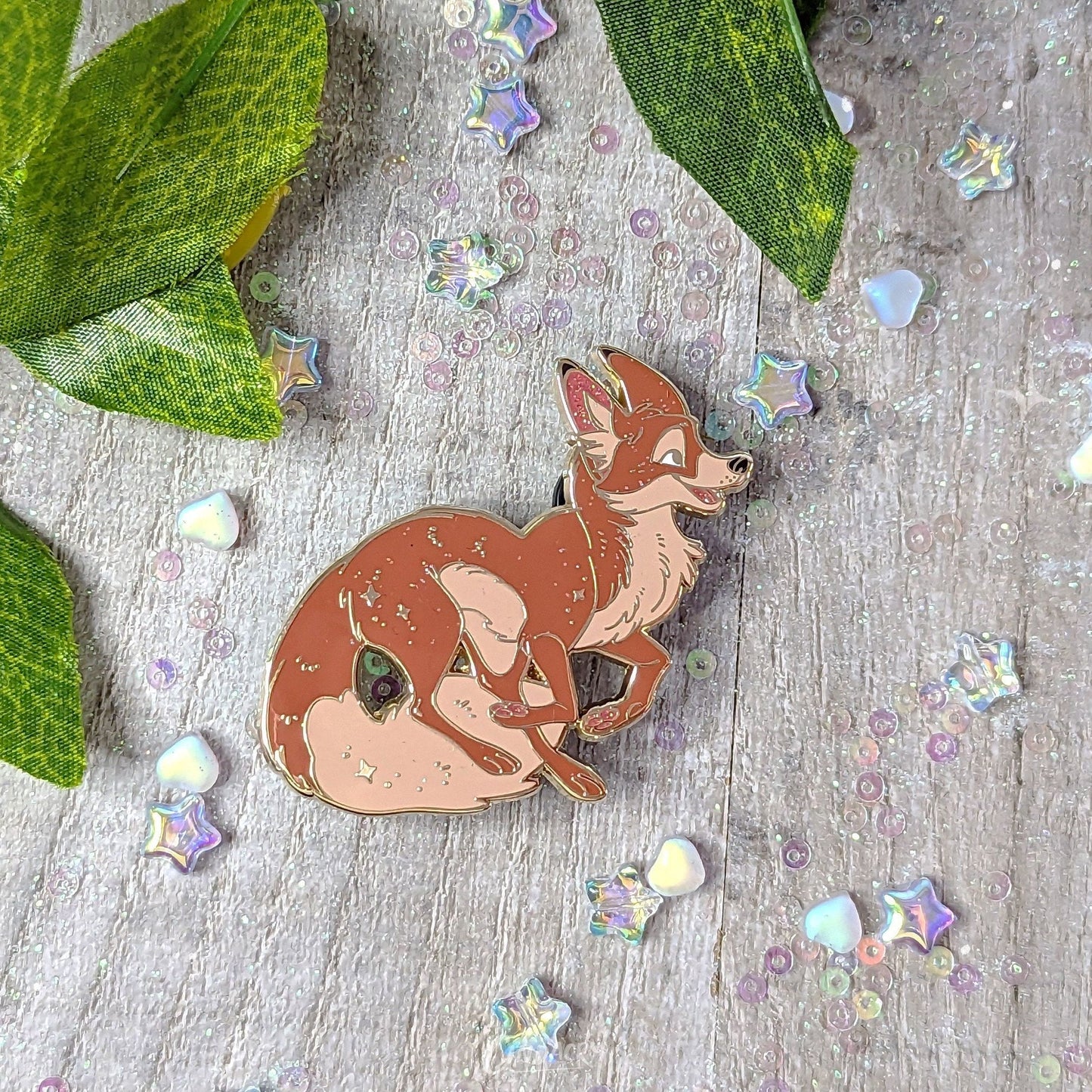Red Fox Enamel Pin | Gift Fun Lapel Pin Cottagecore