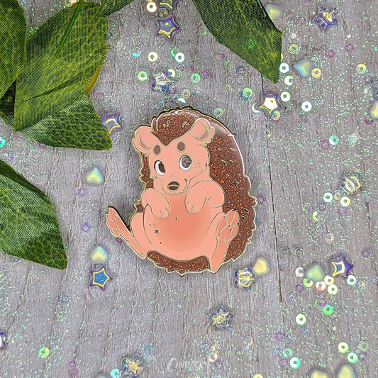Pin de esmalte de erizo | Regalo divertido Pin de solapa Bestia