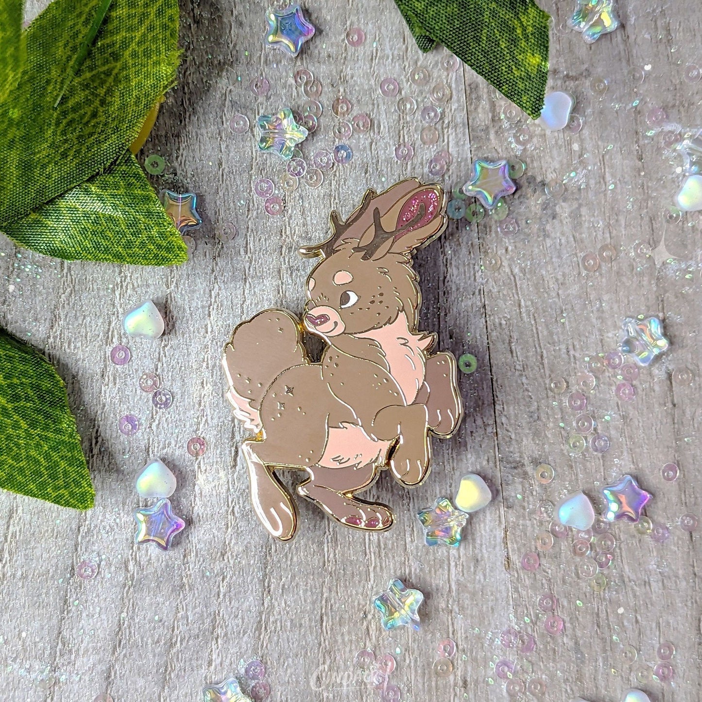 Pin de esmalte de Jackalope | Pin de solapa divertido de regalo