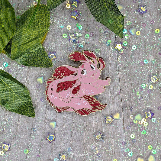 Pin de esmalte de ajolote | Pin de solapa divertido de regalo Kawaii Cottagecore