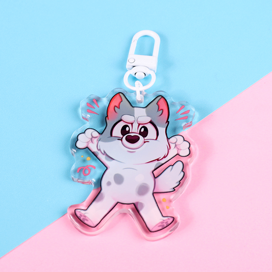 Grey Pup Charm