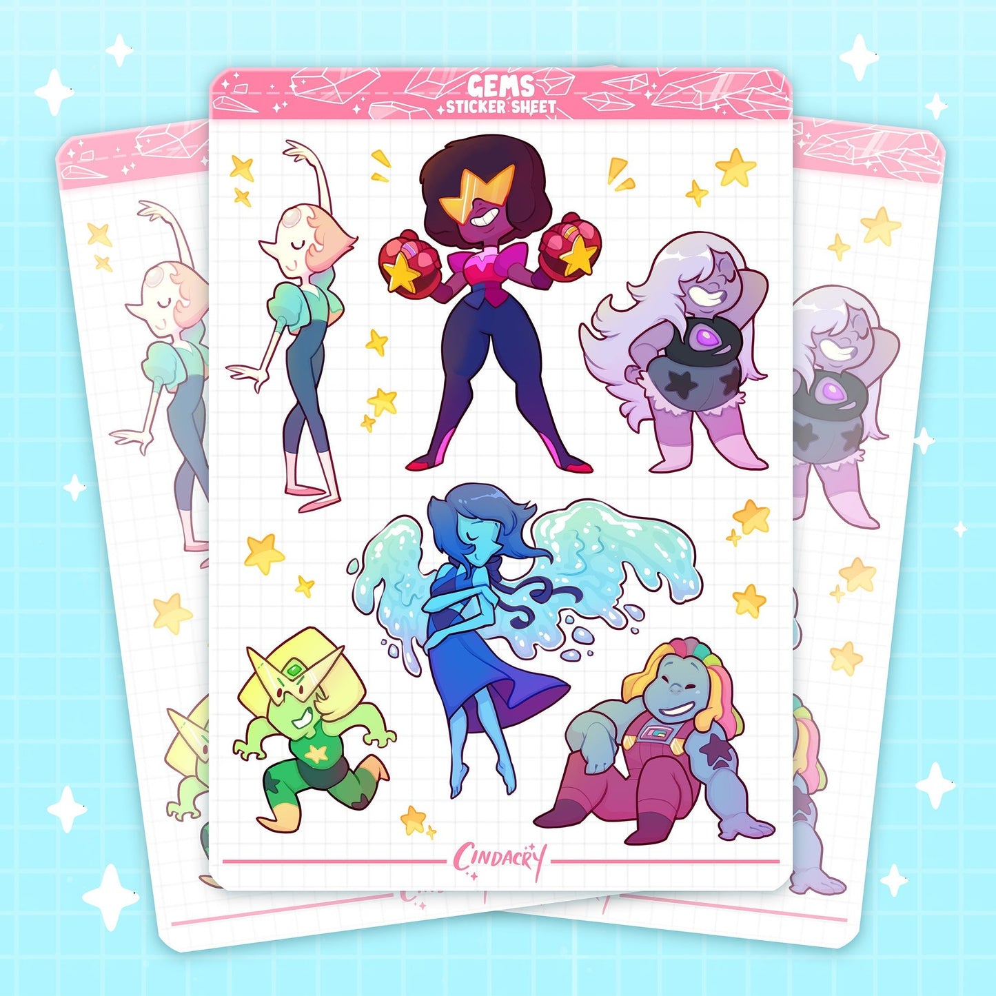 Hoja de pegatinas de gemas (versión 1)