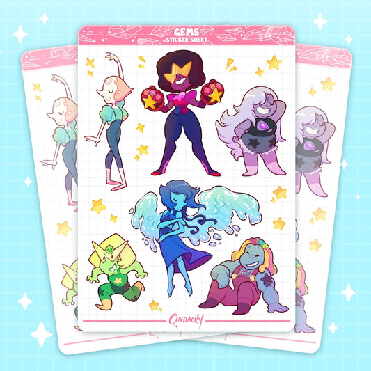Hoja de pegatinas de gemas (versión 1)