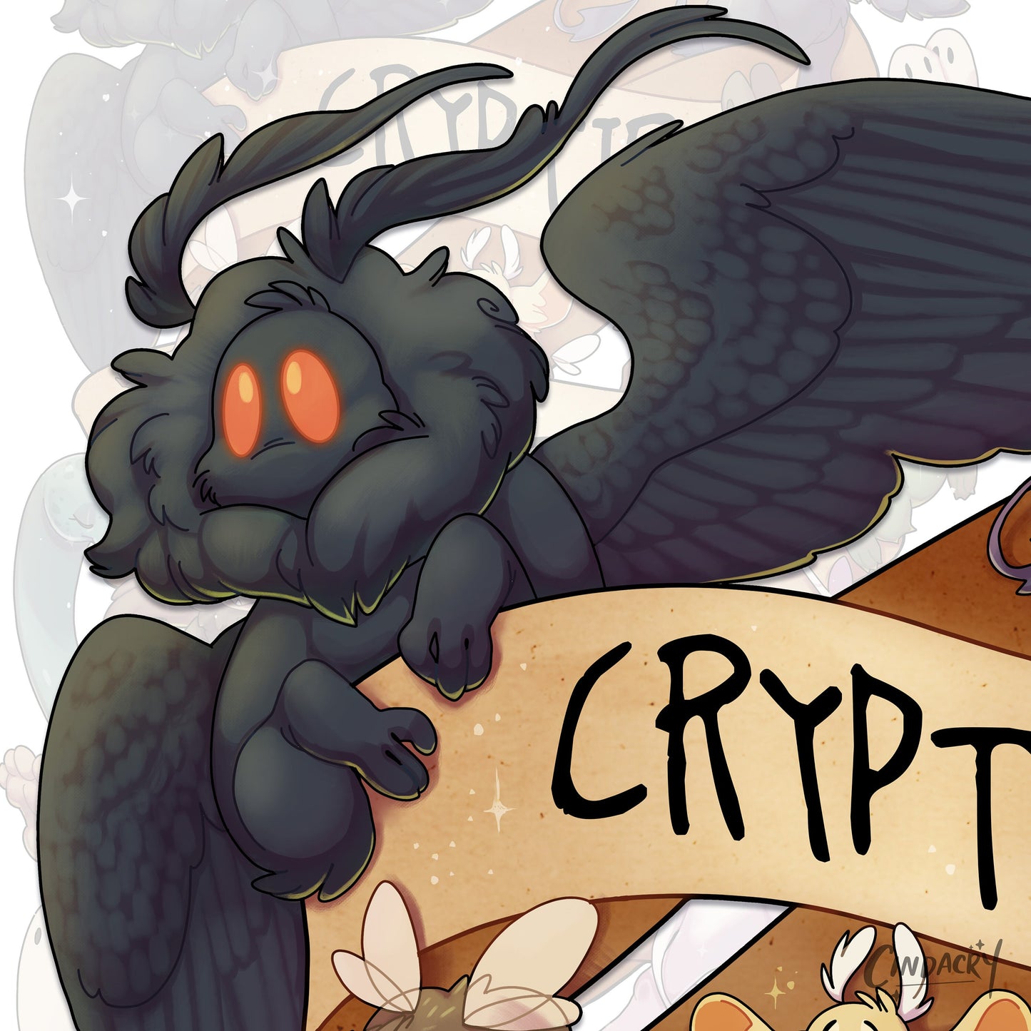 Camiseta de la Sociedad de avistamiento de críptidos | Camiseta de Mothman Devil Fresno Nightcrawlers Bigfoot Nessie Unicorn Cactus Cat Dragonpillar Flatwoods Monster