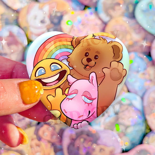 Besties Badge | Rainbow