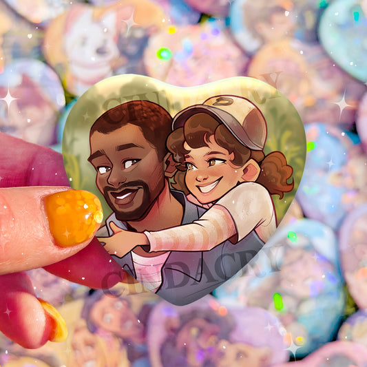 Besties Badge | Lee & Clem