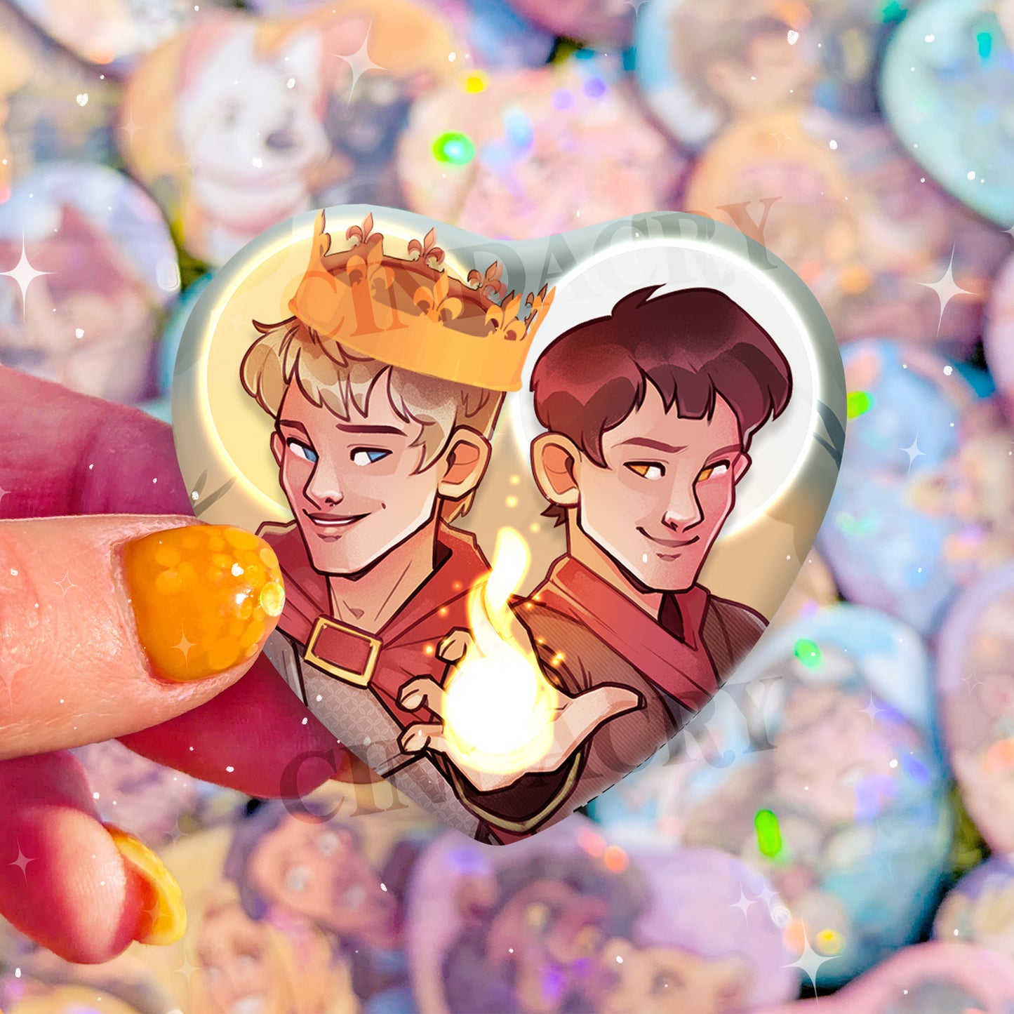 Besties Badge | Merlin & Arthur
