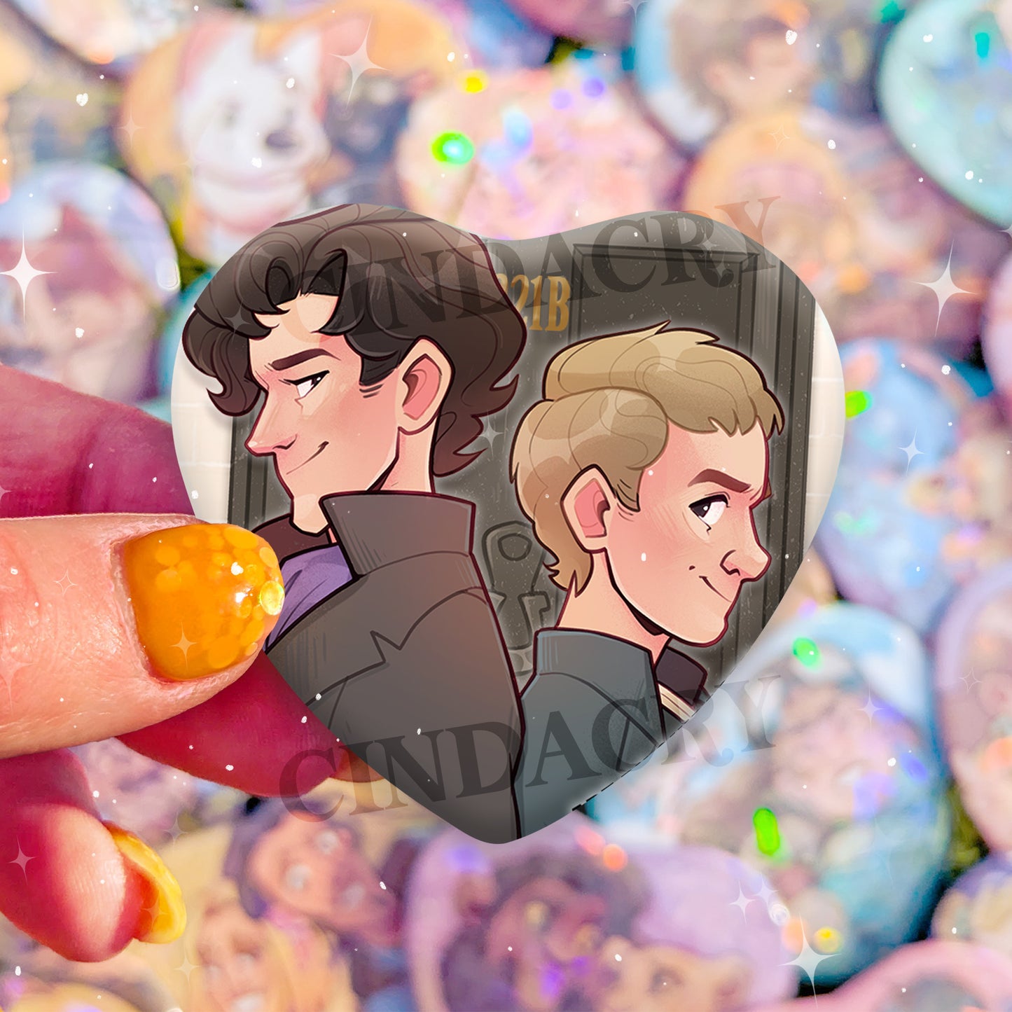 Besties Badge | John & Sherlock