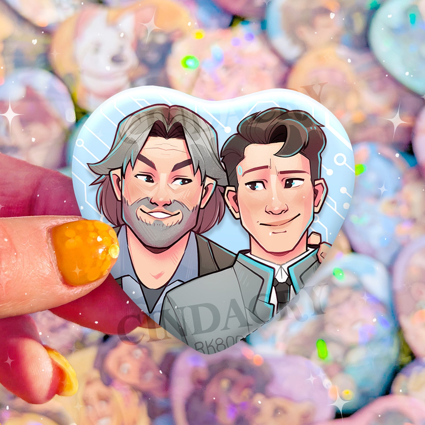 Besties Badge | Connor & Hank