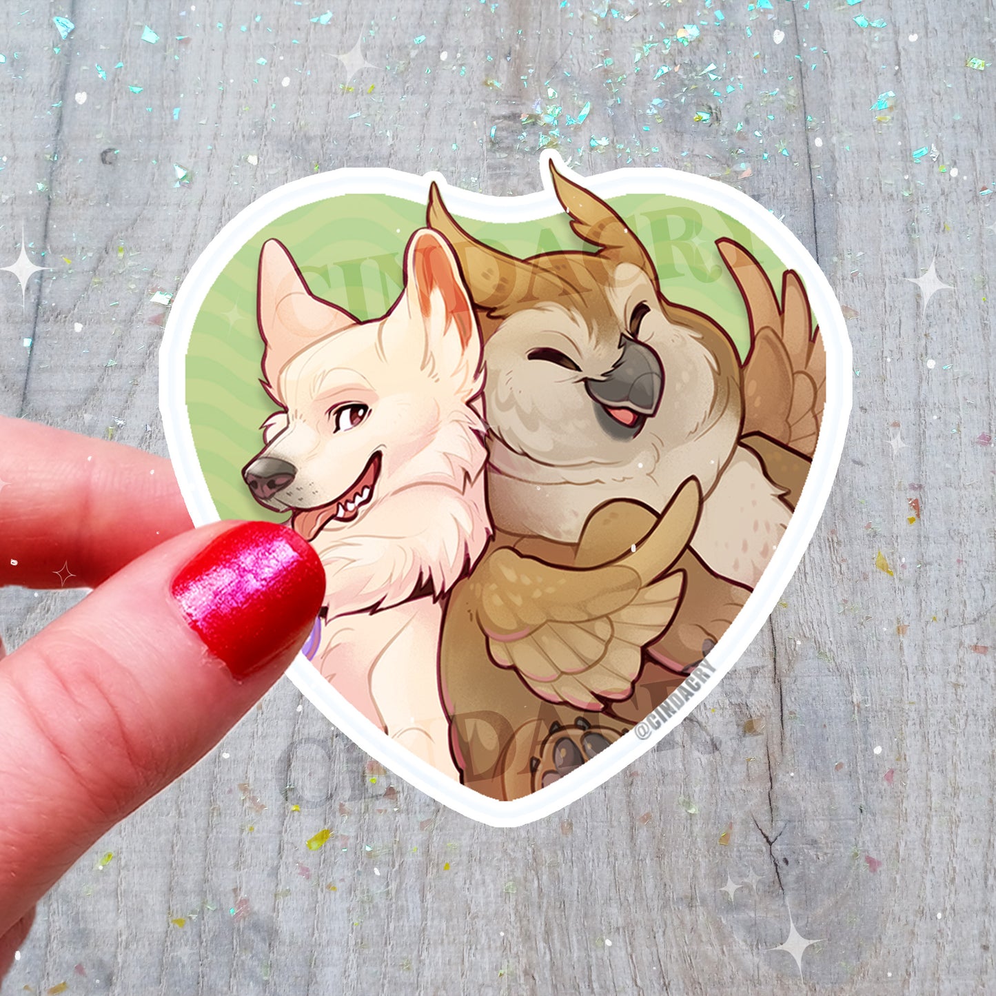 Besties Sticker | Pup & Owlbear