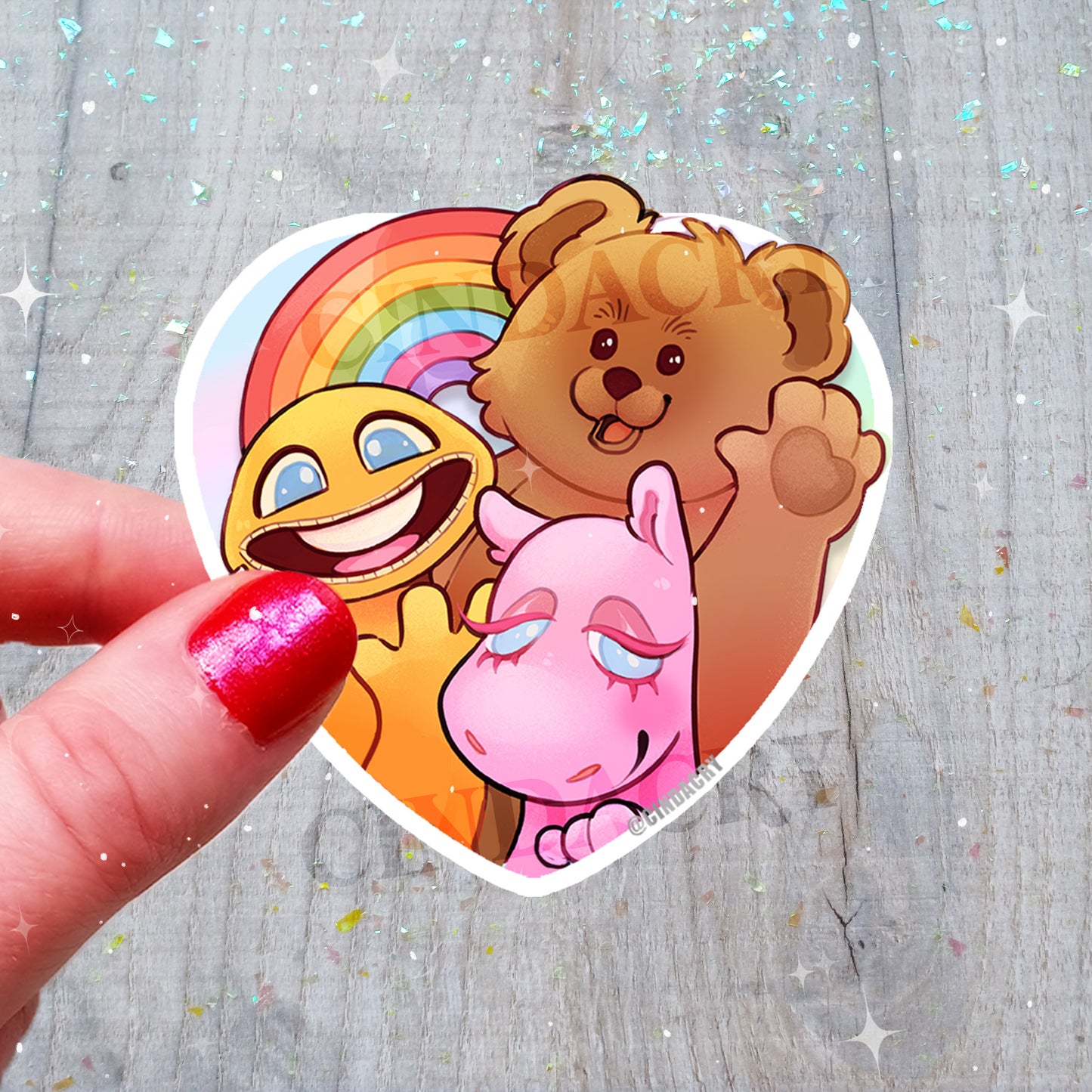 Besties Sticker | Rainbow
