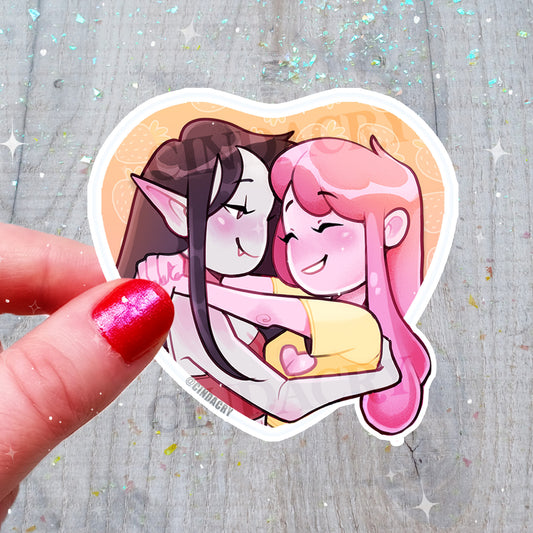 Besties Sticker | Vampire & Bubblegum Princess