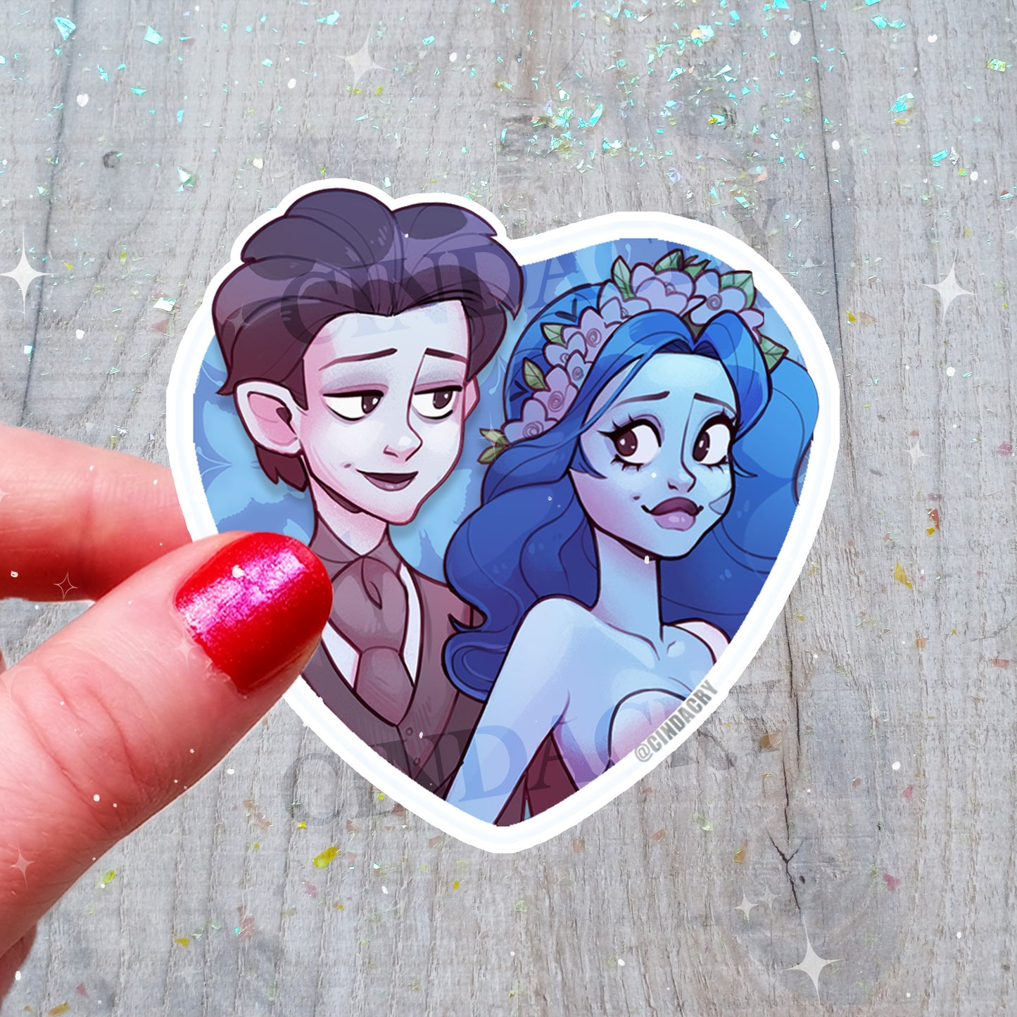 Besties Sticker | Victor & Emily