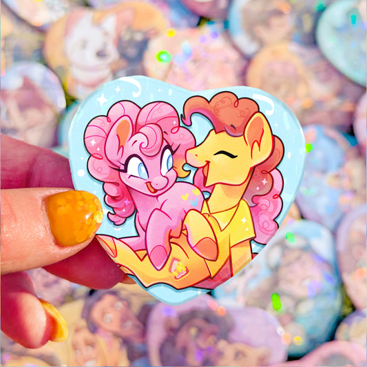 Besties Badge | MLP Party Pony & Cheese