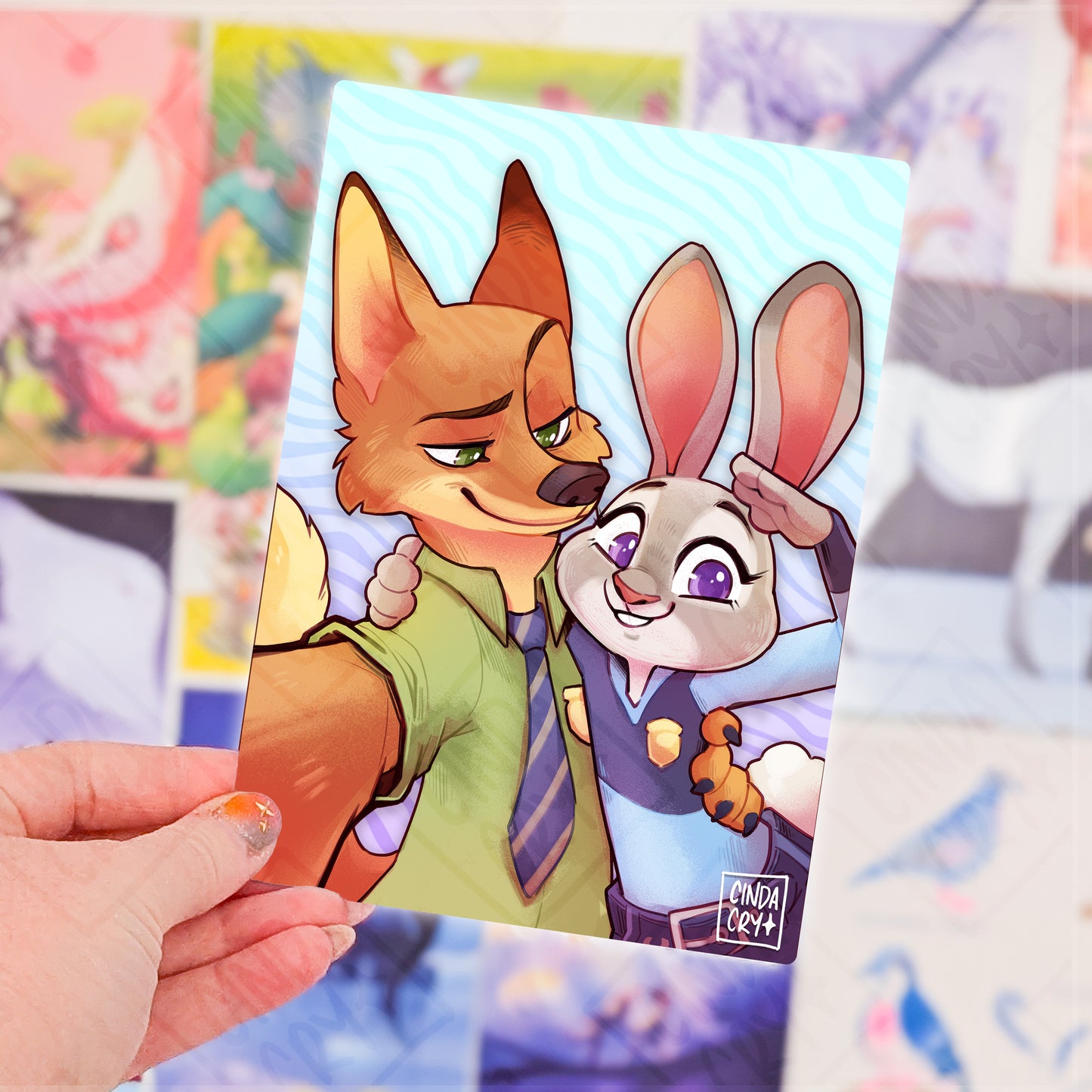 Besties Artwork Print | Fox & Bunny