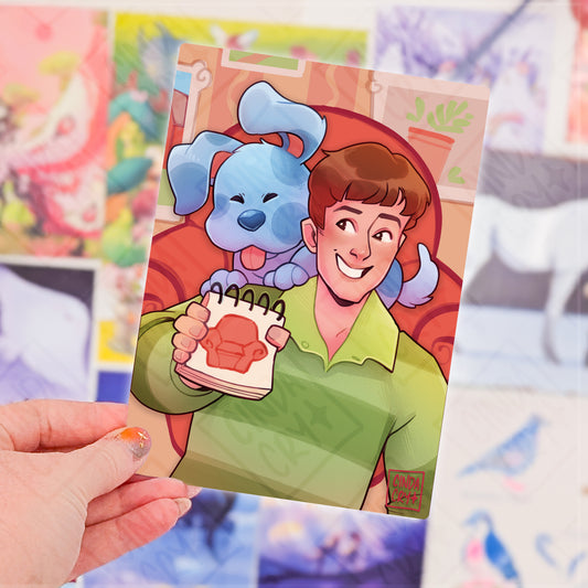 Besties Artwork Print | Blue Investigator