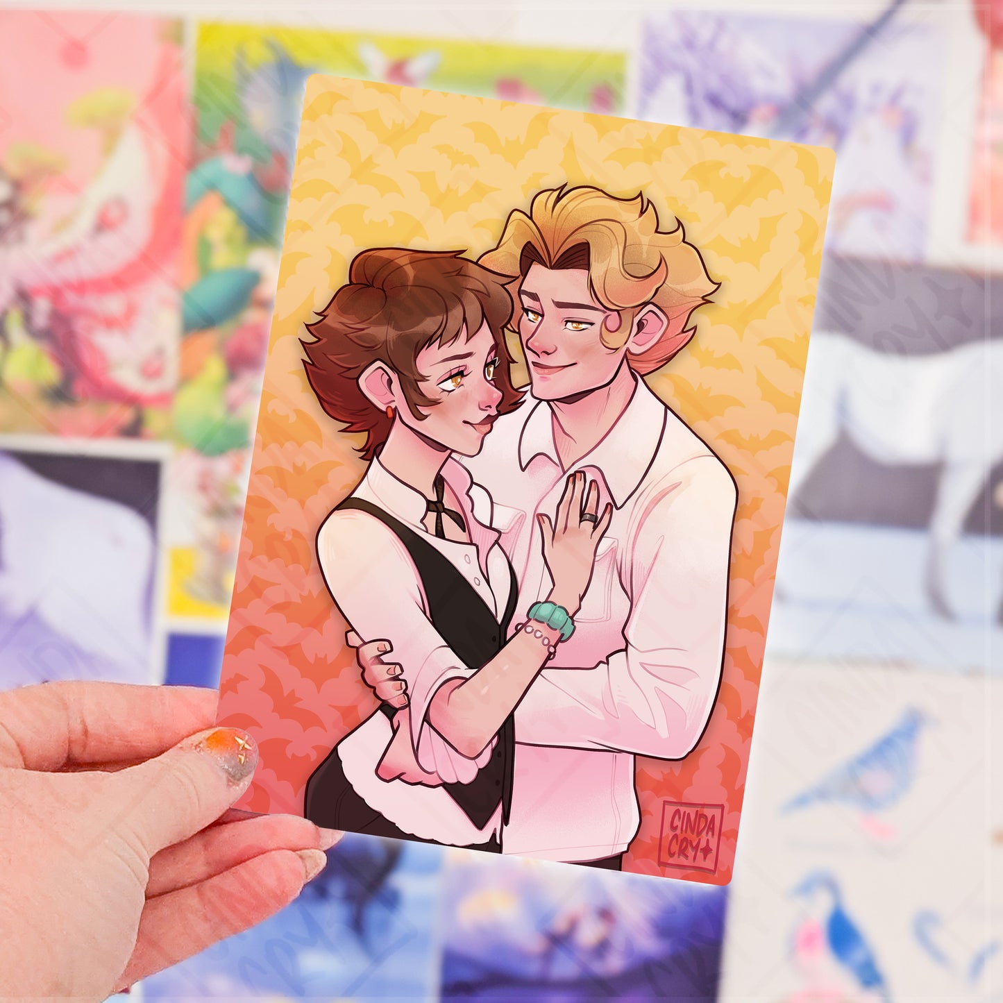 Besties Artwork Print | Hoa Hoa Vampires