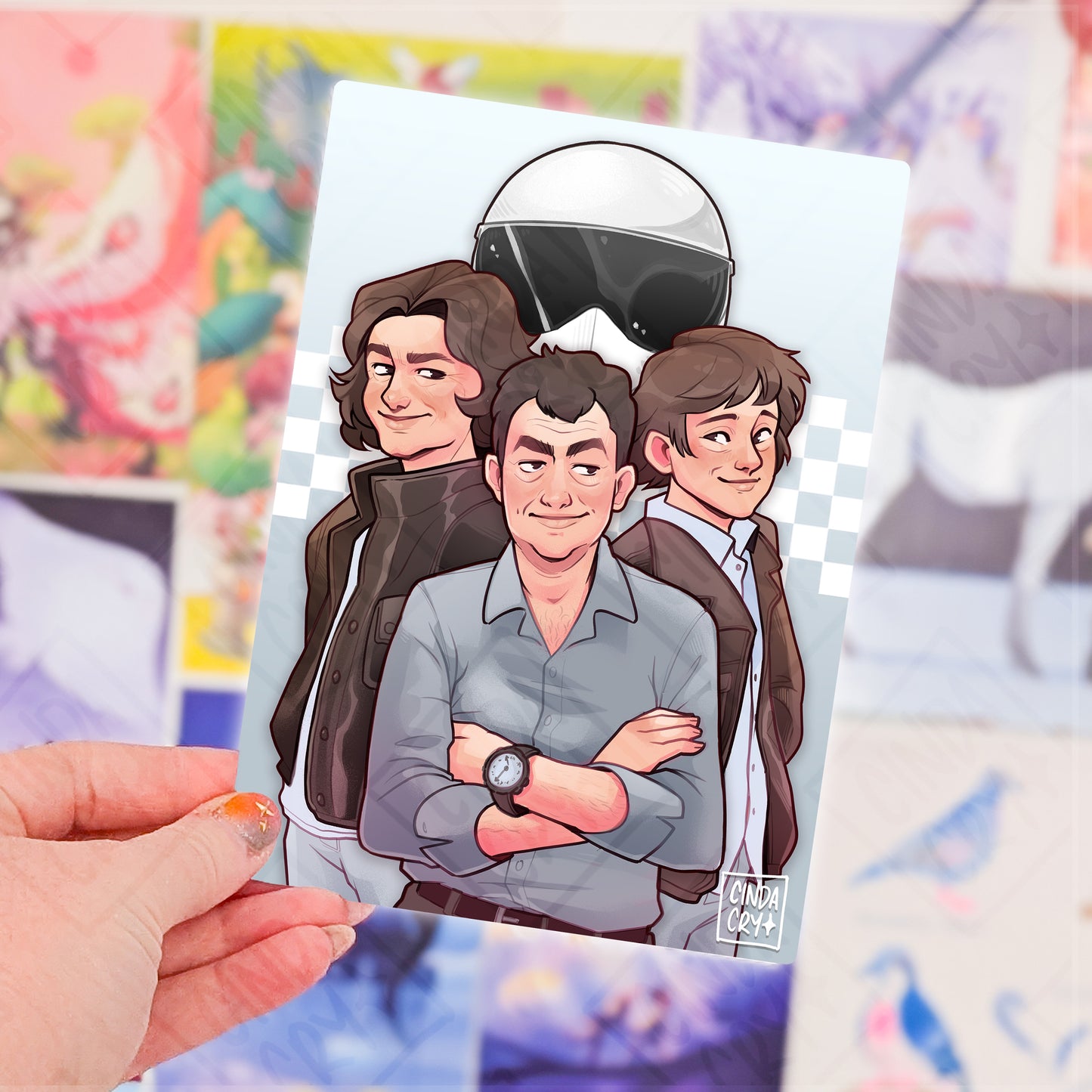 Besties Artwork Print | Car Buddies