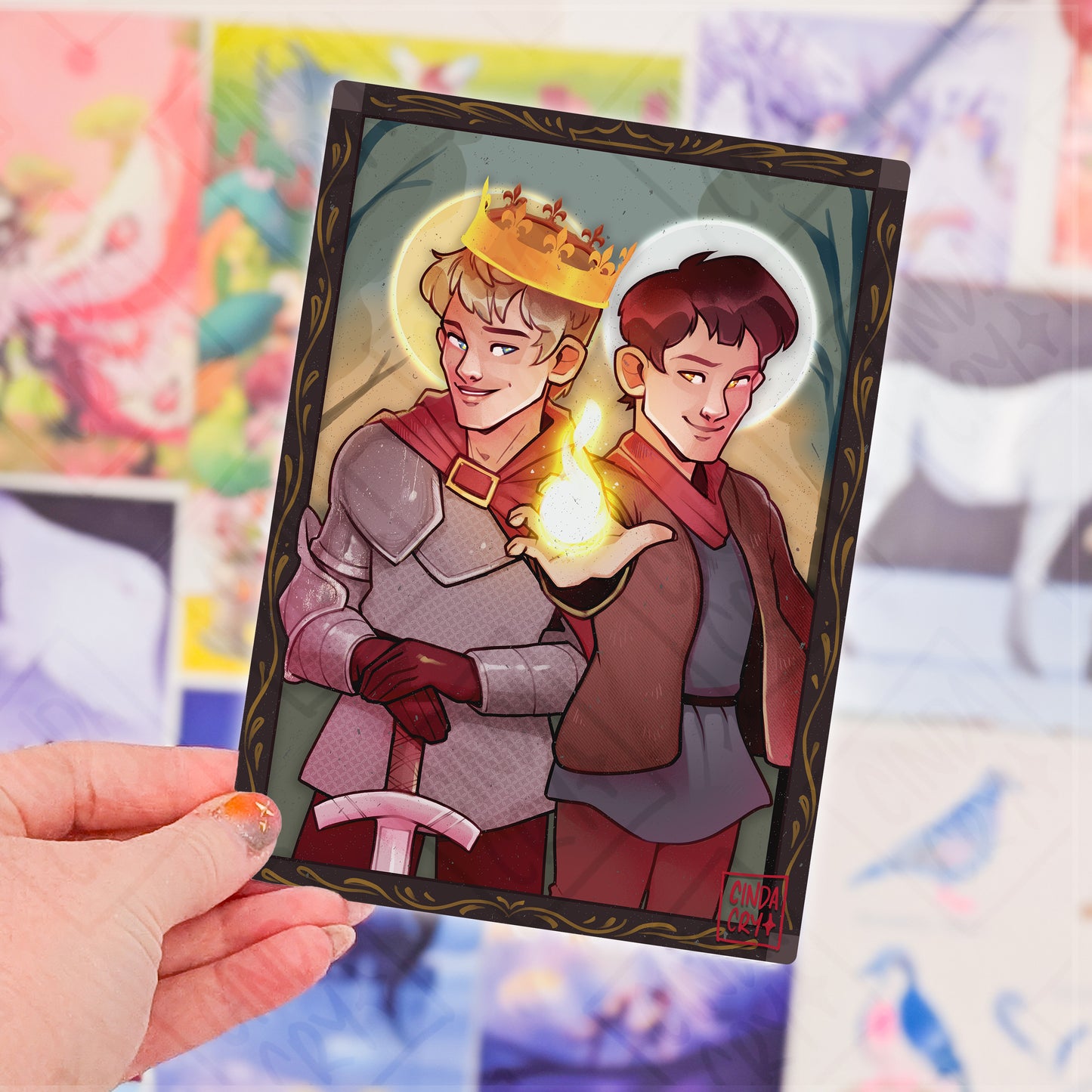 Besties Artwork Print | Merlin Arthur