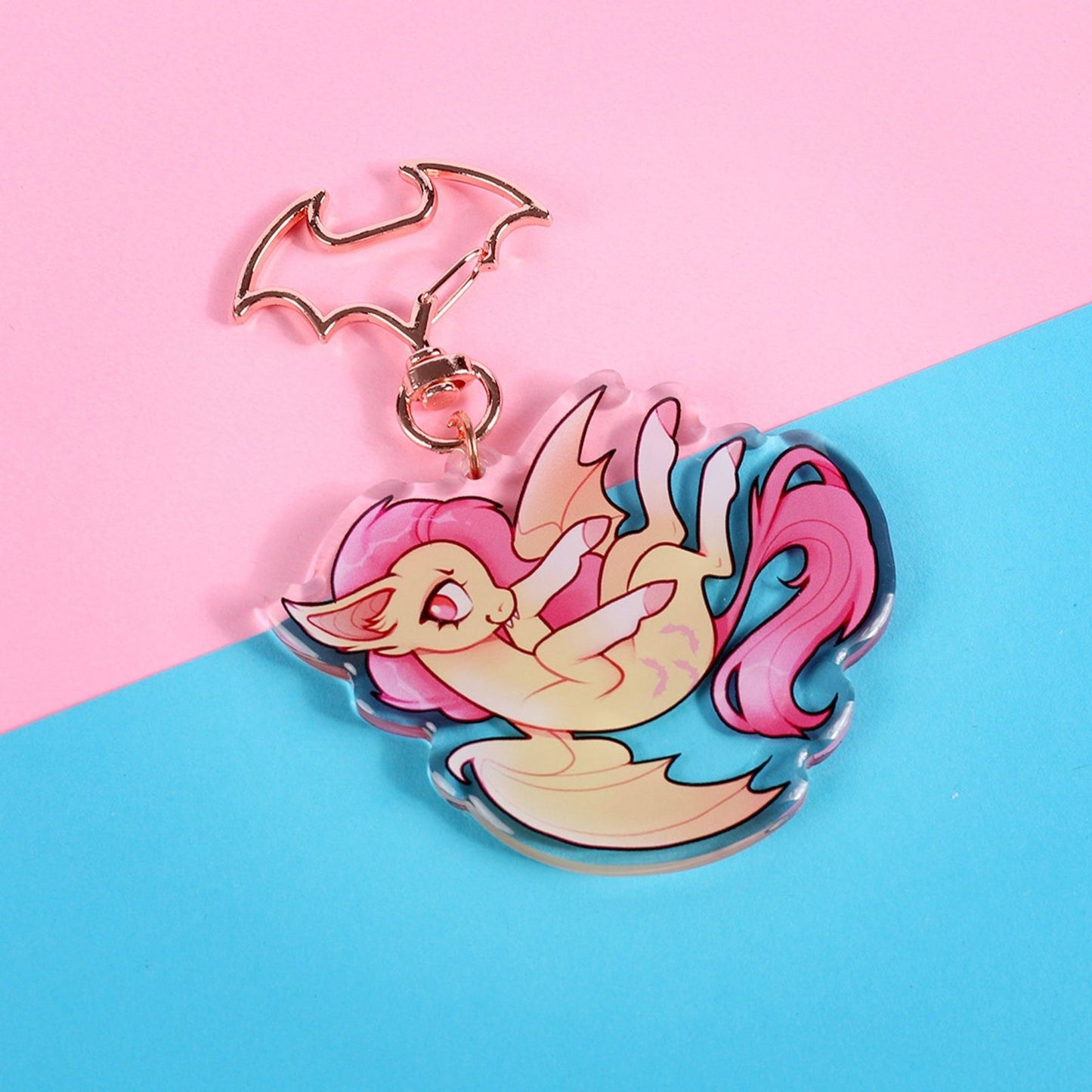 Yellow Bat Horse Charm