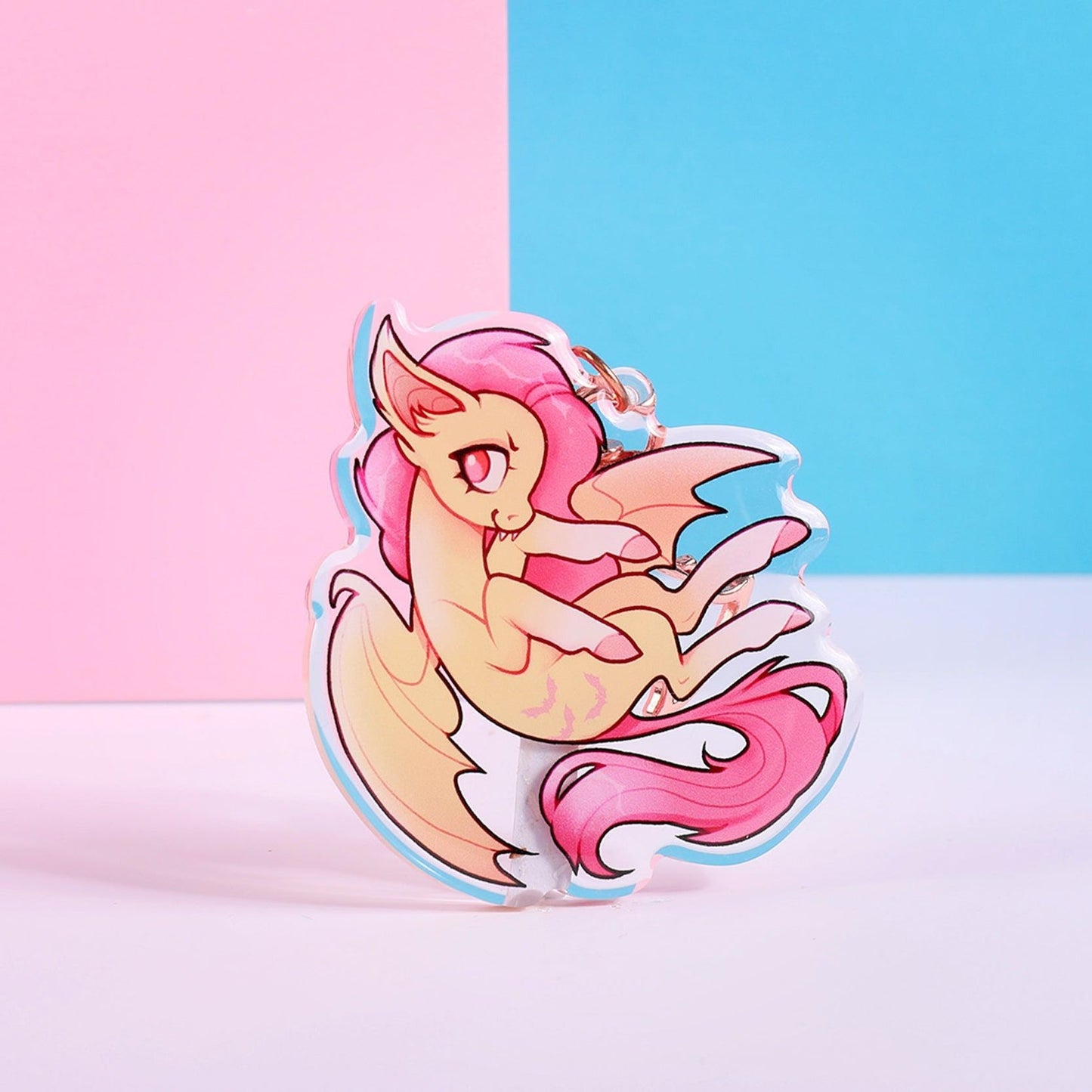 Yellow Bat Horse Charm