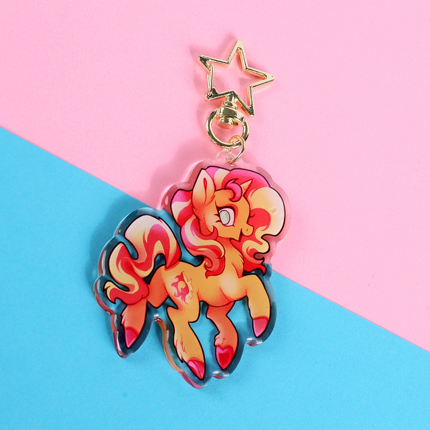 Sun Goth Pony Charm