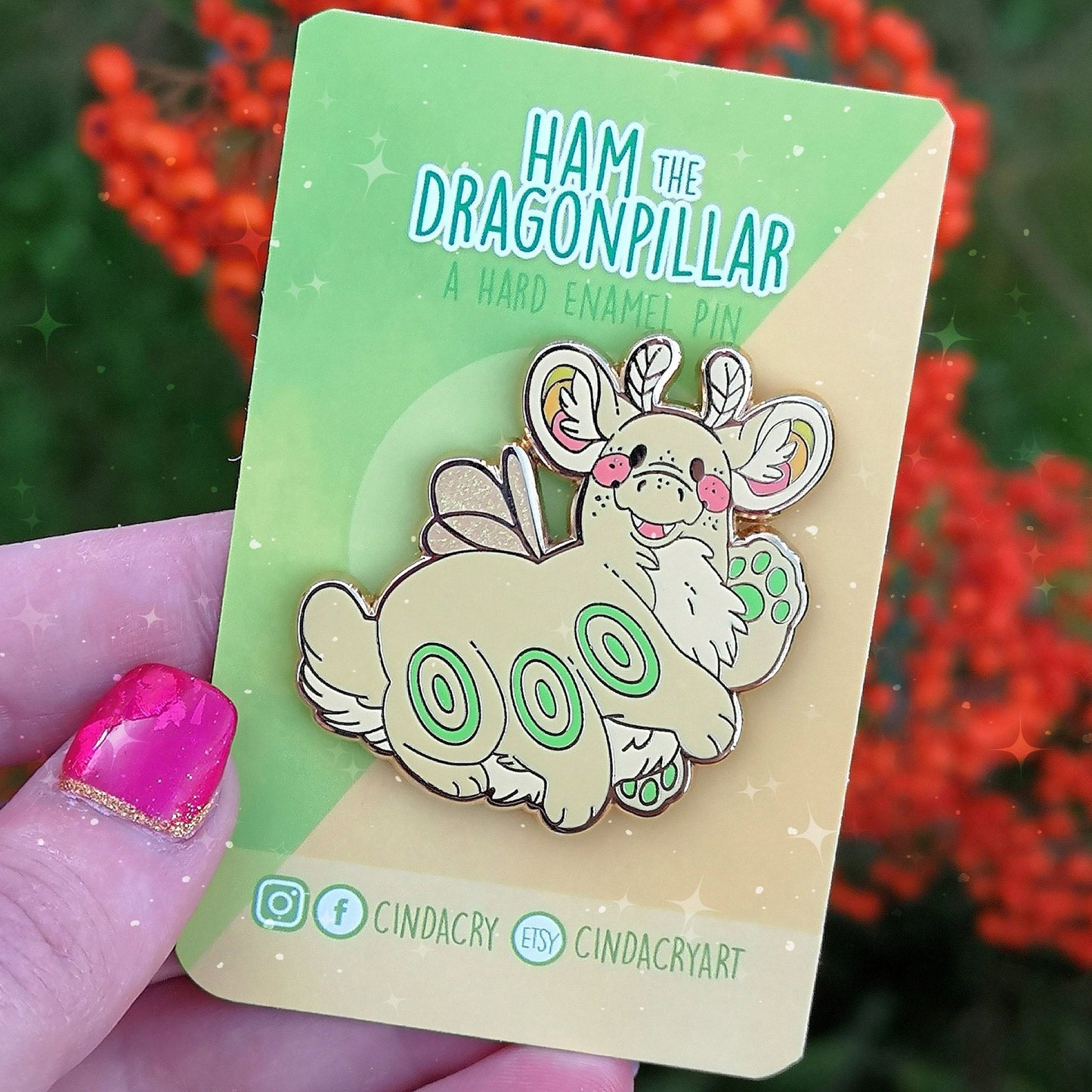 Broche en émail dur Ham le Dragon Pillar