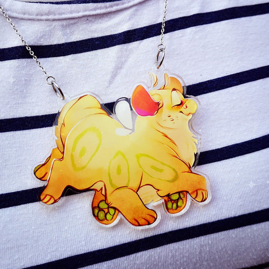 Ham the Dragonpillar Statement Acrylic Necklace