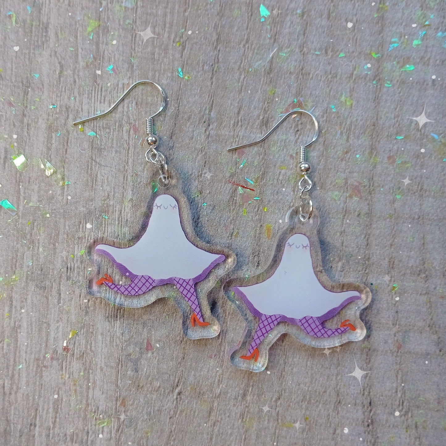 Leg Ghost Earrings