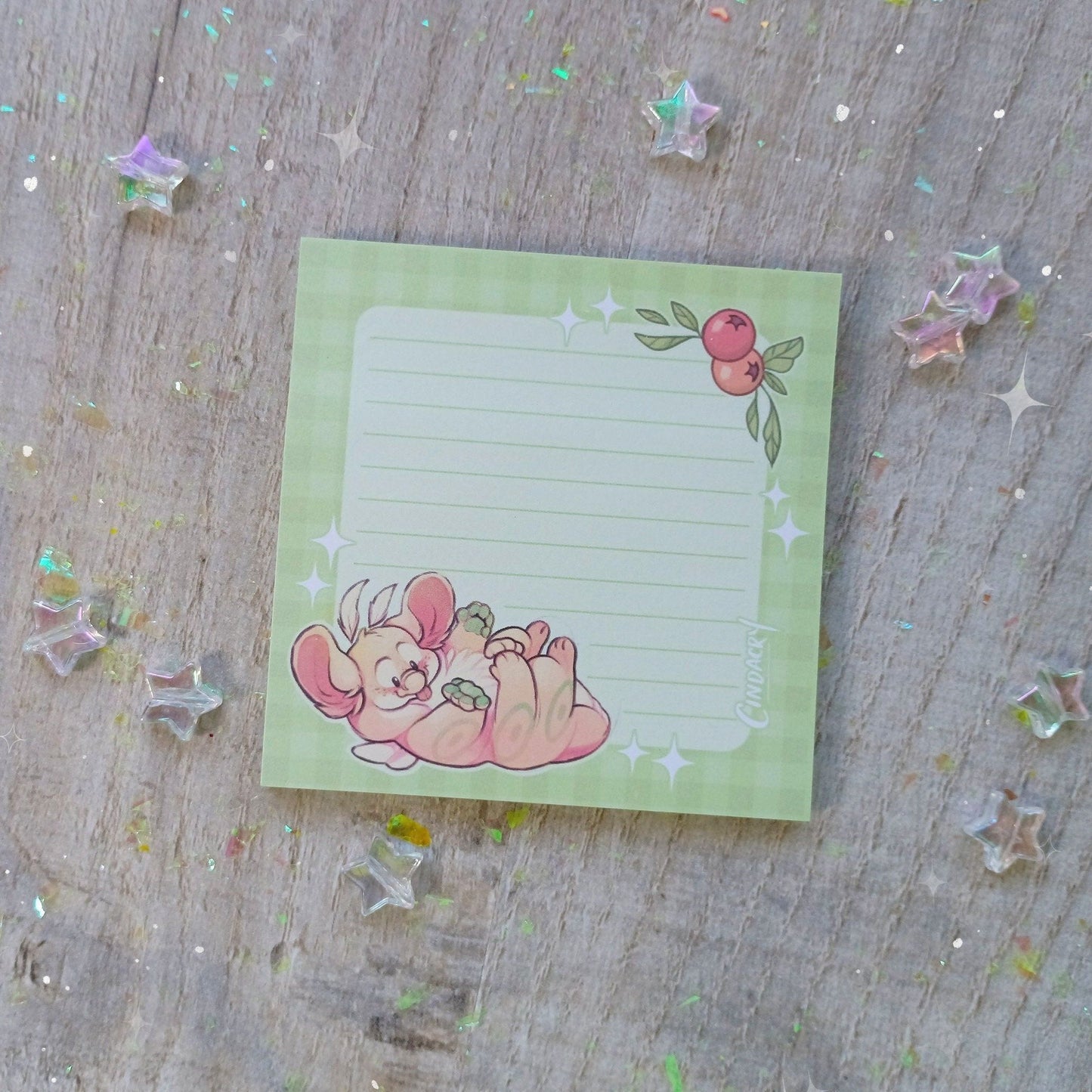 Sticky Notes Ham the Dragonpillar Cute Small Kitsch Notepad