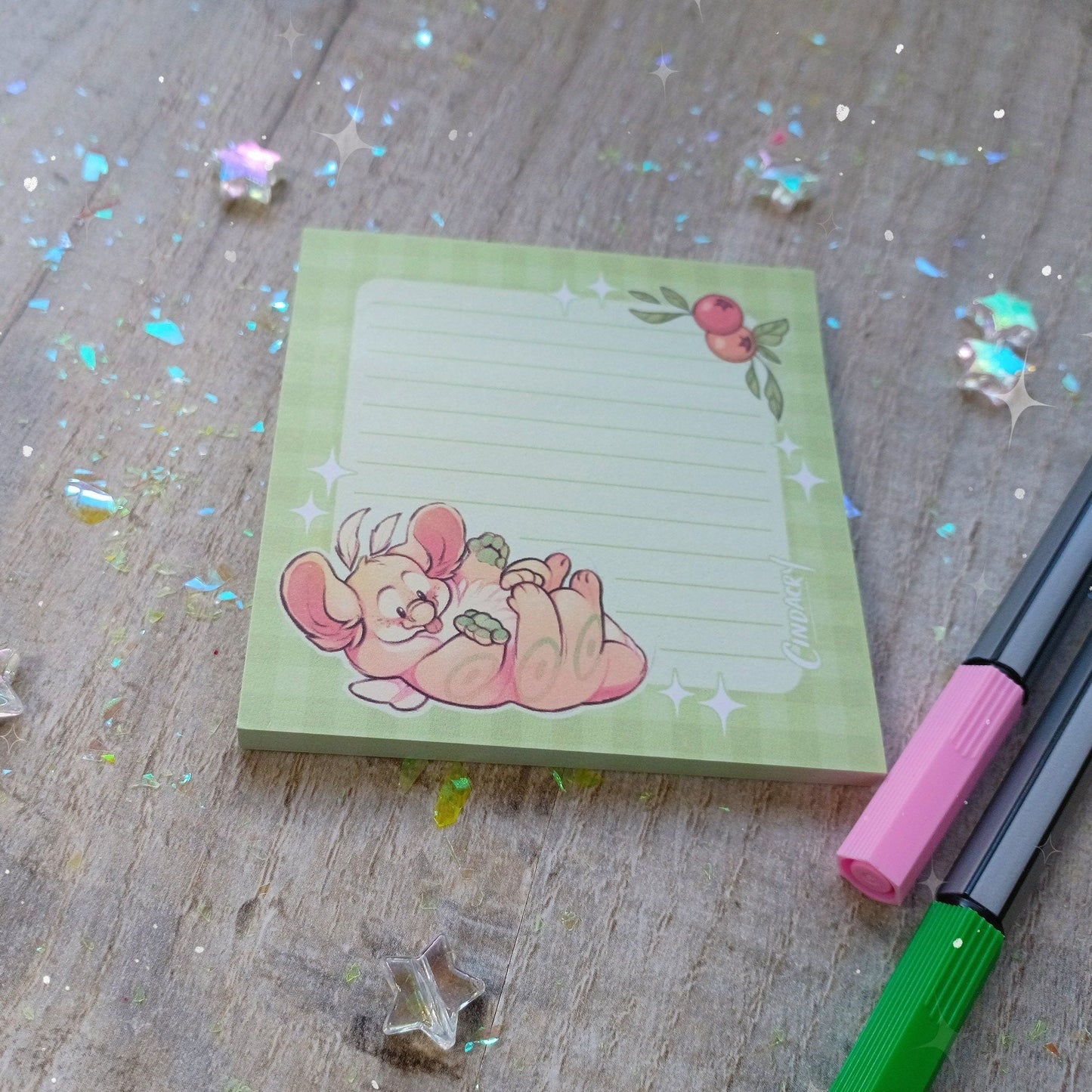 Sticky Notes Ham the Dragonpillar Cute Small Kitsch Notepad