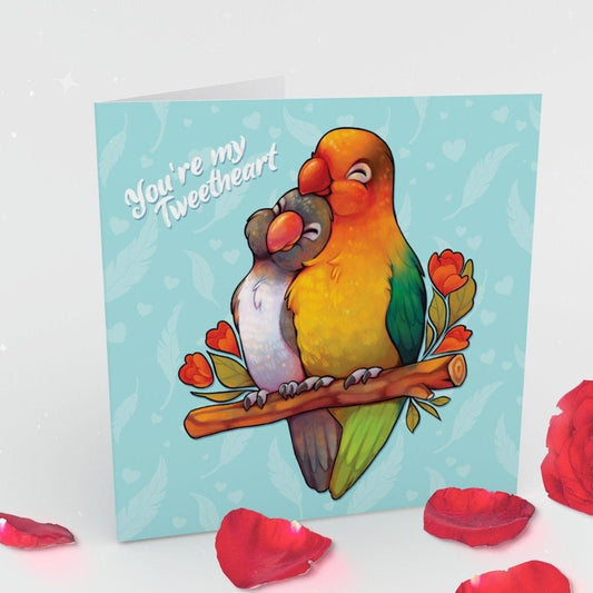 You're my Tweetheart! | Lovebird Cute Valentines Card