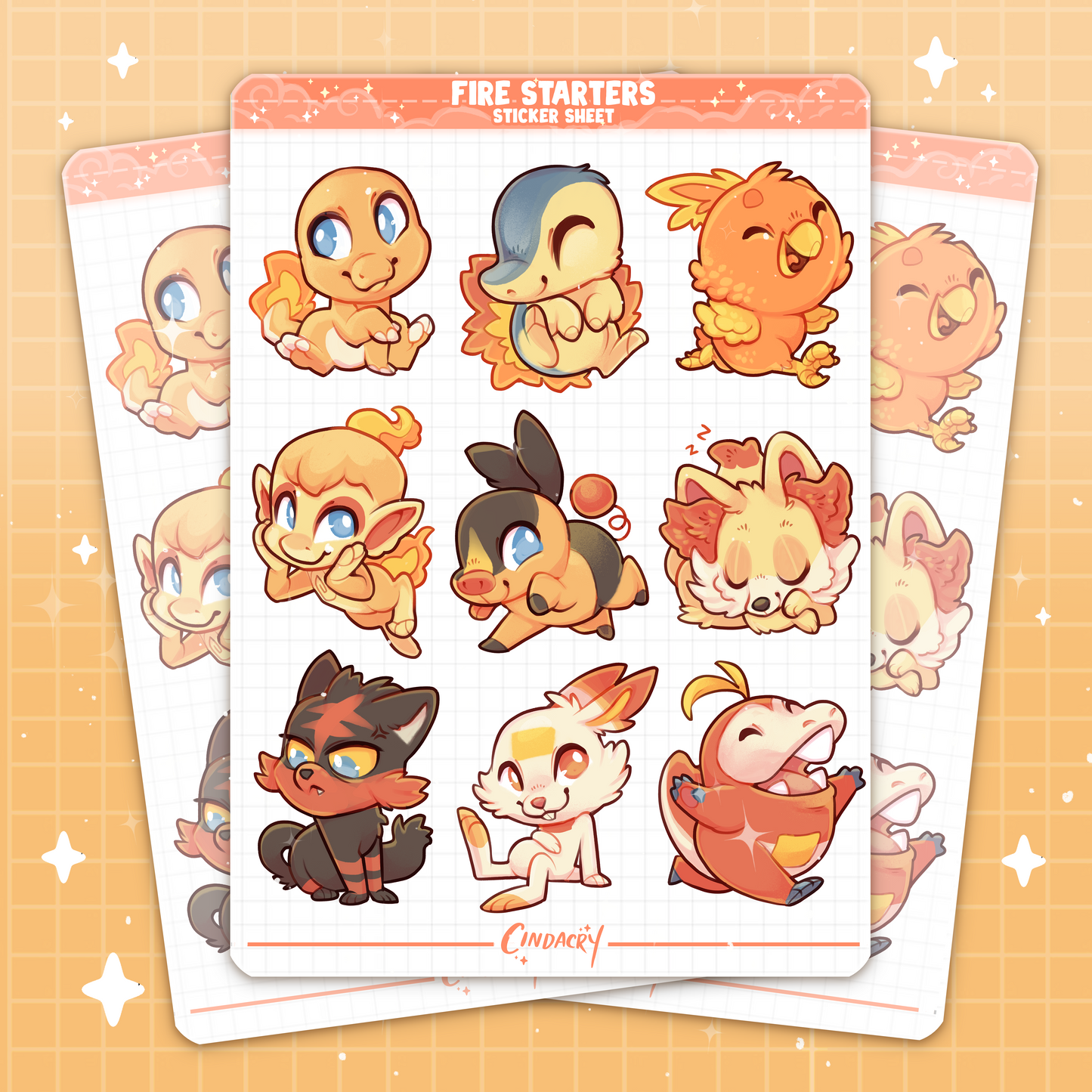 Fire Starters Sticker Sheet