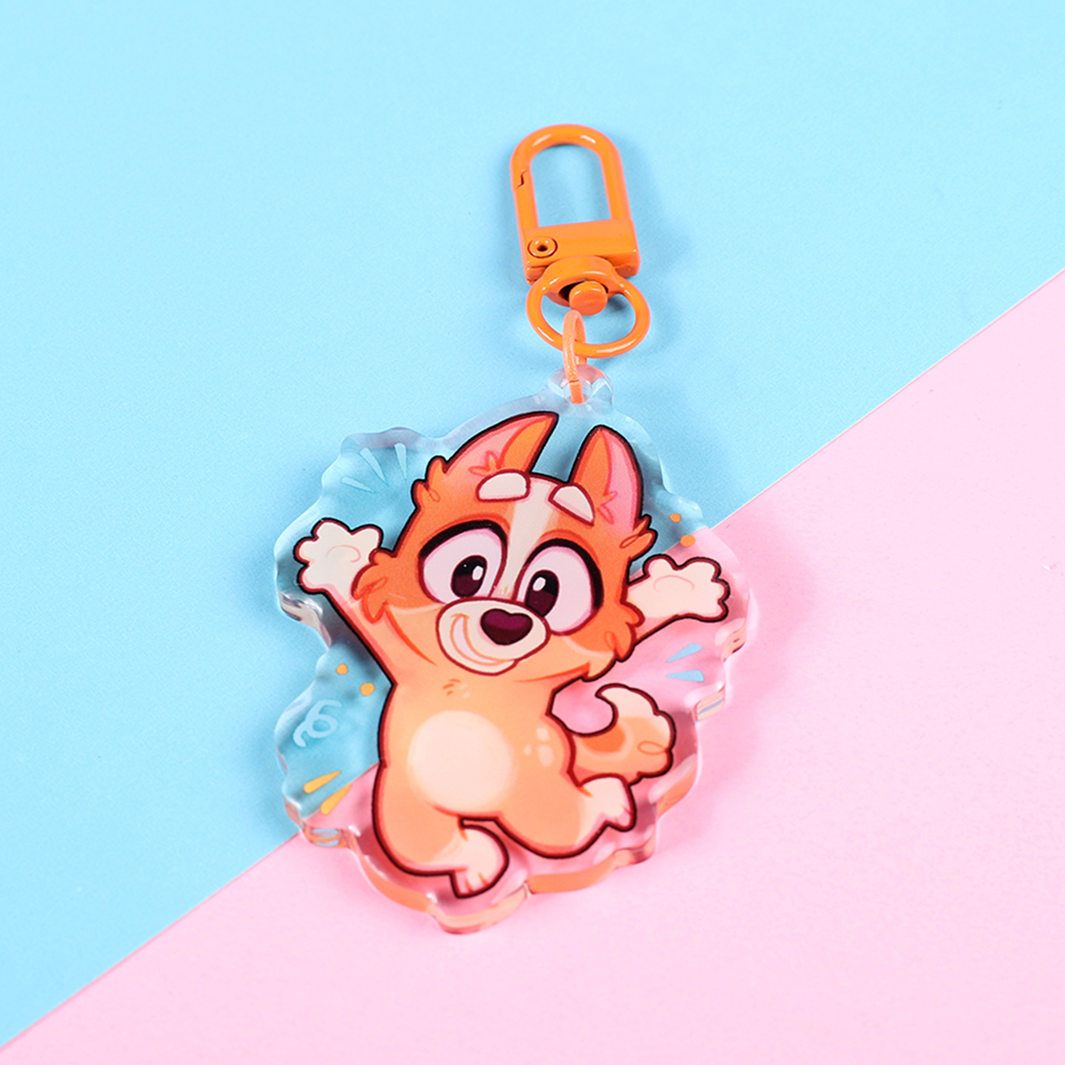 Orange Pup Charm